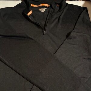 Omni-Shade Men's Black Zip-Up Sweater